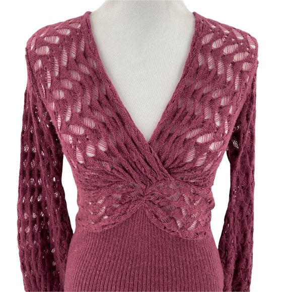 Catherine Malandrino Alpaca V Neck Knit Sweater - Picture 2 of 12